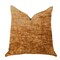 Plutus Brands Aureila Brown Bronze Luxury Decorative Throw Pillow Double Sided 20" x 30" Queen